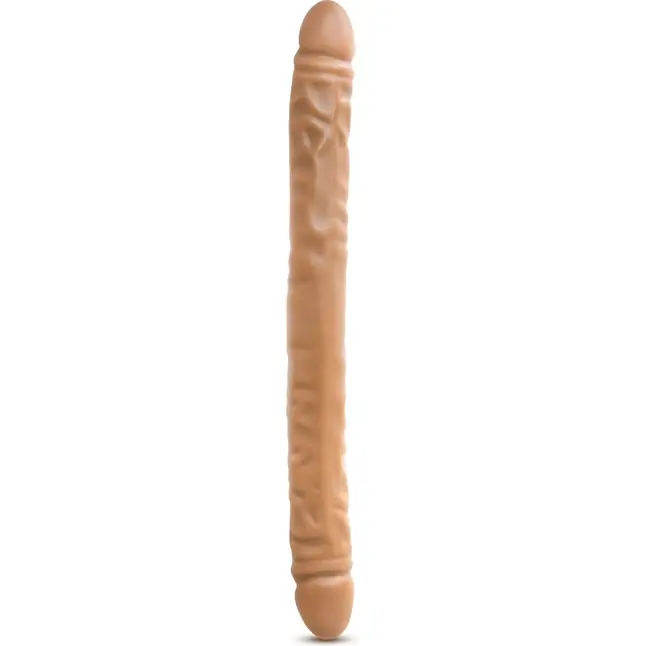 Телесный двусторонний фаллоимитатор 18 inch Double Dildo - 45,7 см - Dr. Skin. Фотография 2.