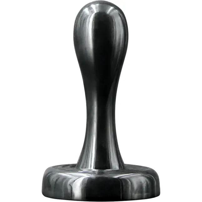 Черная анальная пробка Bowler Plug SM - 8,4 см - Renegade