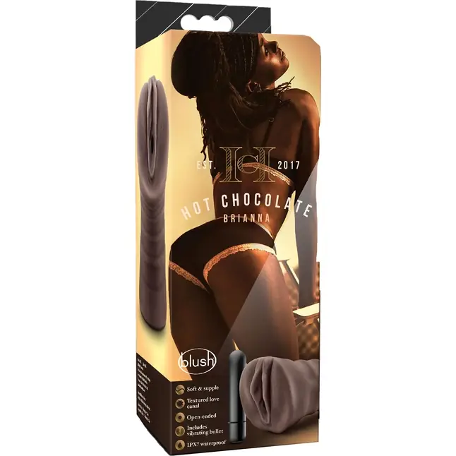 Коричневый мастурбатор-вагина Hot Chocolate Brianna - Hot Chocolate. Фотография 2.
