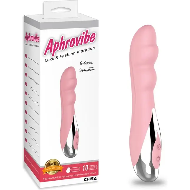 Нежно-розовый вибратор G-Gasm Digger - 17 см - Aphrovibe. Фотография 5.