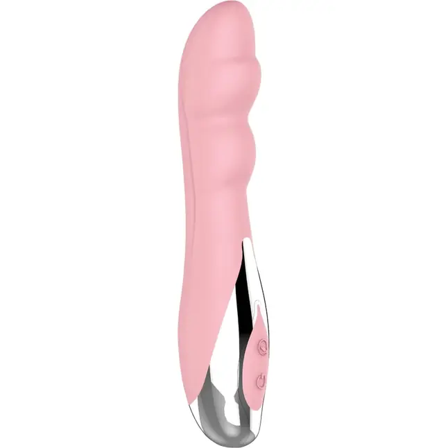 Нежно-розовый вибратор G-Gasm Digger - 17 см - Aphrovibe