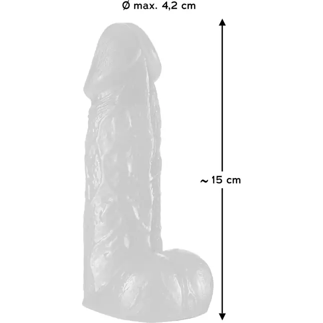 Малиновый фаллоимитатор Small Dong - 15 см - You2Toys. Фотография 6.