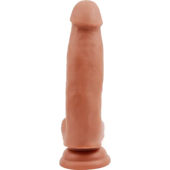 Кофейный фаллоимитатор на присоске Philander - 18 см - T-skin ReaL. Фотография 3.