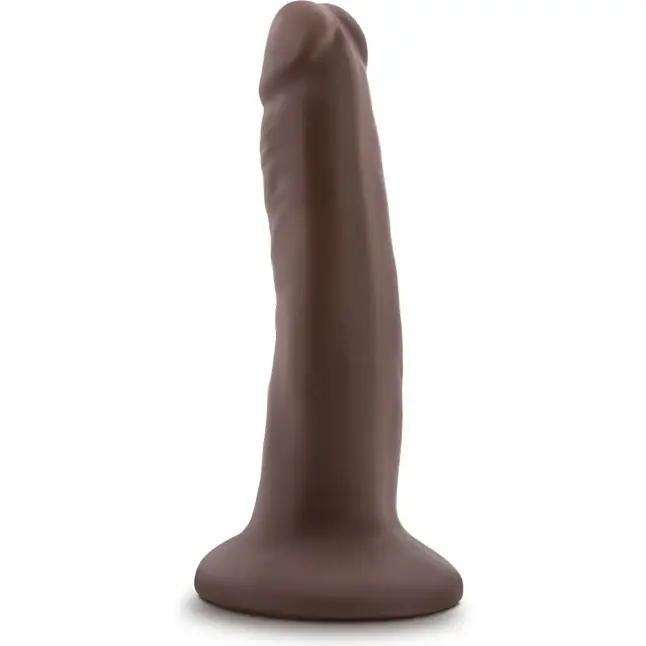 Коричневый фаллоимитатор 5.5 Inch Cock With Suction Cup - 14 см - Dr. Skin