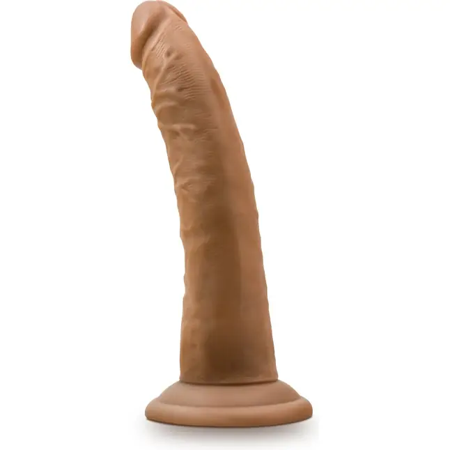 Кофейный фаллоимитатор 7 Inch Cock With Suction Cup - 19 см - Dr. Skin. Фотография 2.