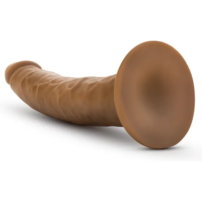 Кофейный фаллоимитатор 7 Inch Cock With Suction Cup - 19 см - Dr. Skin. Фотография 4.