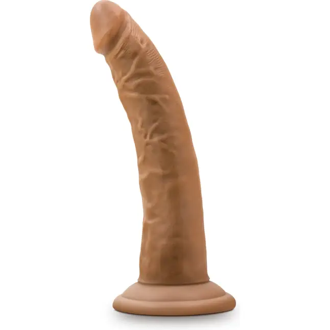Кофейный фаллоимитатор 7 Inch Cock With Suction Cup - 19 см - Dr. Skin