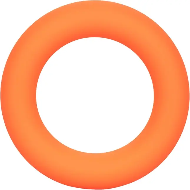 Оранжевое эрекционное кольцо Link Up Ultra-Soft Verge - Rings!