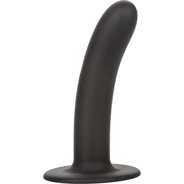 Черный анальный стимулятор Silicone Smooth Probe - 15,25 см