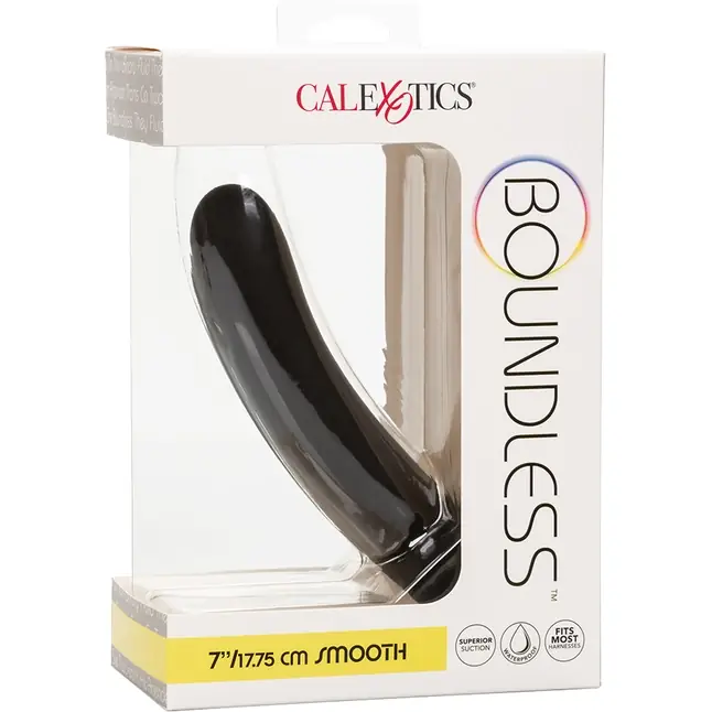 Черный силиконовый анальный стимулятор 7” Smooth Probe - 17,75 см. Фотография 8.