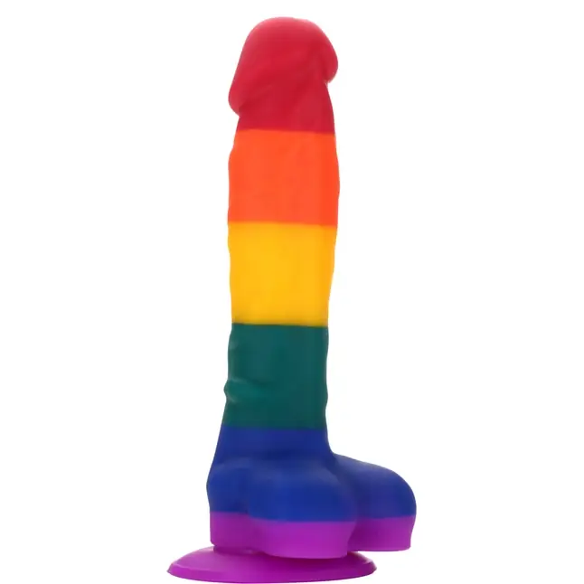 Разноцветный фаллоимитатор-реалистик COLOURFUL DILDO - 20 см - Colourful love