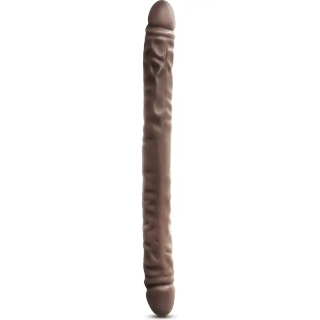 Коричневый двусторонний фаллоимитатор 18 Inch Double Dildo - 45,7 см - Dr. Skin. Фотография 2.