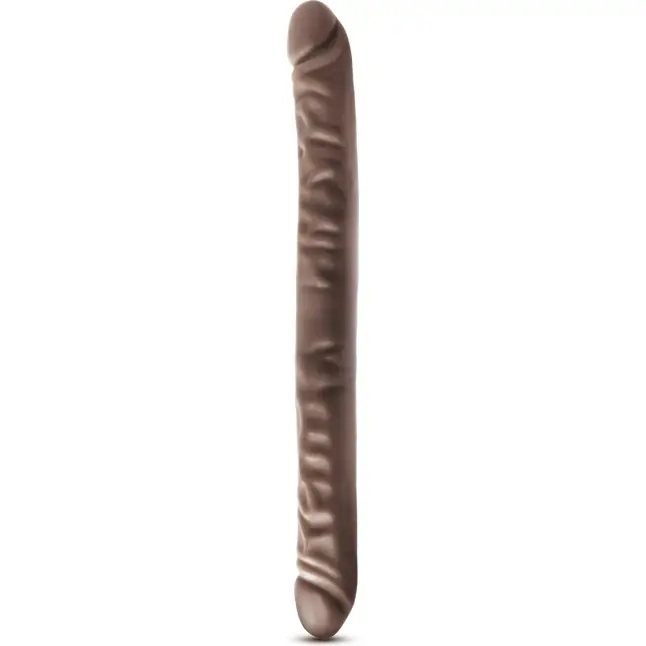 Коричневый двусторонний фаллоимитатор 18 Inch Double Dildo - 45,7 см - Dr. Skin
