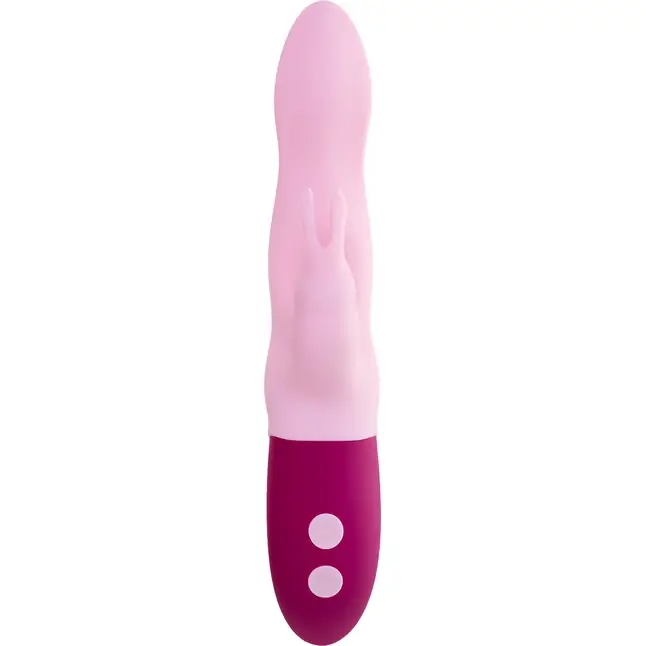 Розовый вибратор-кролик Hello Rabbit - 24,5 см. Фотография 4.