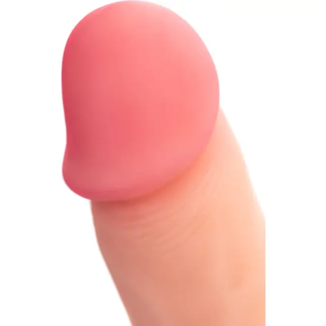Телесный фаллоимитатор Hugh - 20,5 см - RealStick Silicone. Фотография 9.