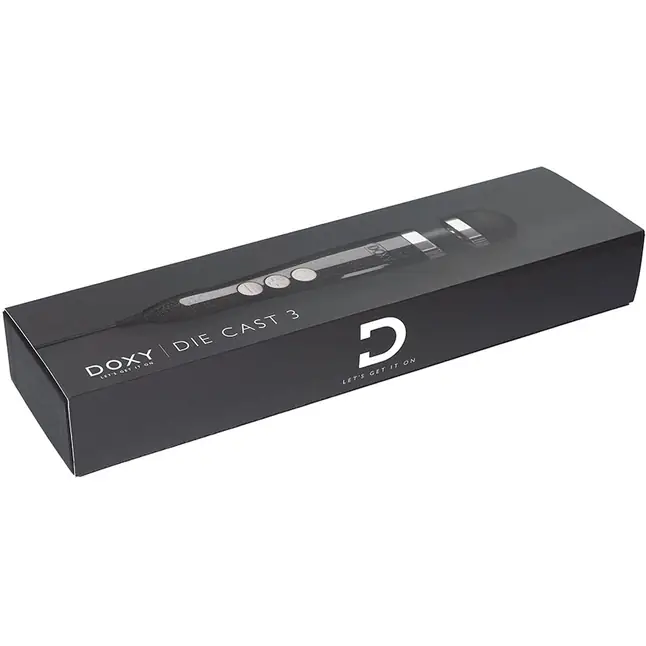 Черный жезловый вибратор Doxy Die Cast 3. Фотография 4.