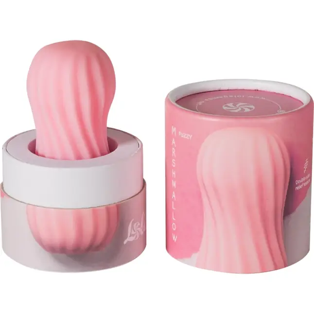 Розовый мастурбатор Fuzzy - Marshmallow. Фотография 2.