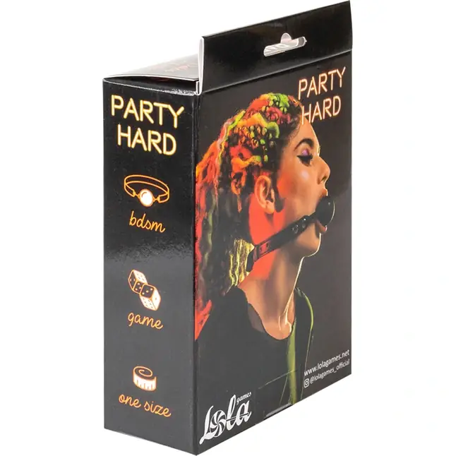 Черный силиконовый кляп-шар Dolce Vita - Party Hard. Фотография 5.