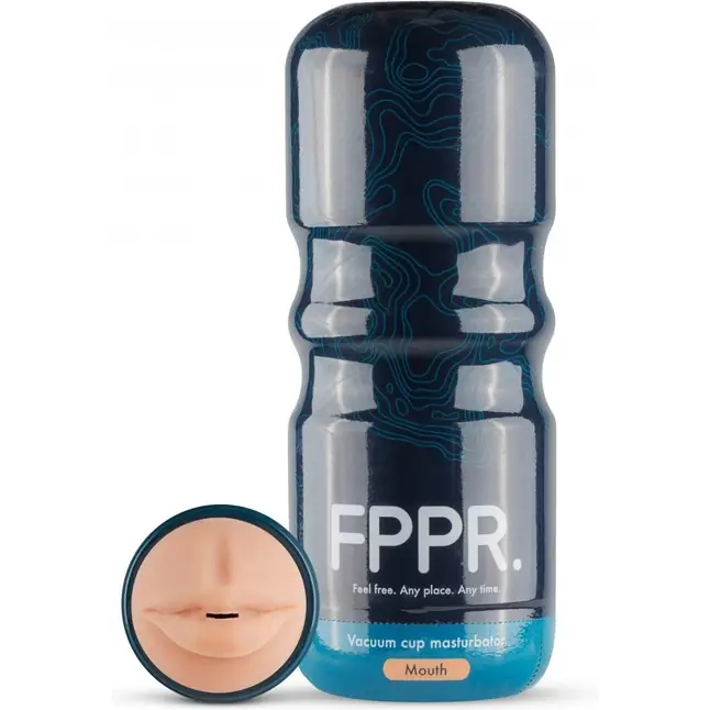Кофейный мастурбатор-ротик FPPR. Mouth - FPPR.