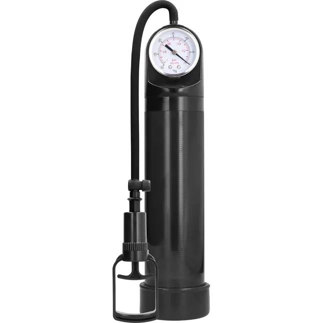 Черная вакуумная помпа с манометром Comfort Pump With Advanced PSI Gaug - PUMPED