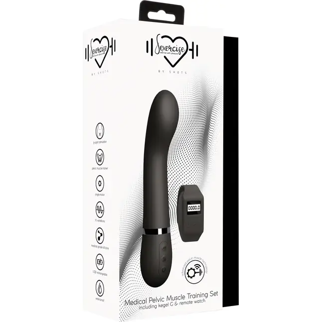 Черный вибромассажер Kegel G - 20 см - Sexercise. Фотография 5.