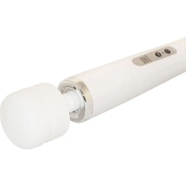 Белый проводной вибромассажер Magic Wand. Фотография 2.