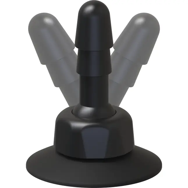 Плаг с присоской для фиксации насадок Deluxe 360° Swivel Suction Cup Plug - Vac-U-Lock. Фотография 2.