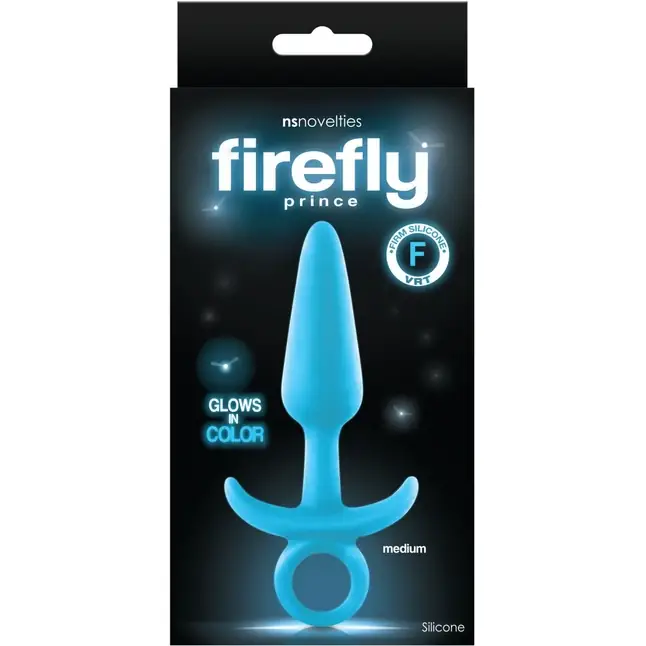 Голубая анальная пробка Firefly Prince Medium - 12,7 см - Firefly. Фотография 2.