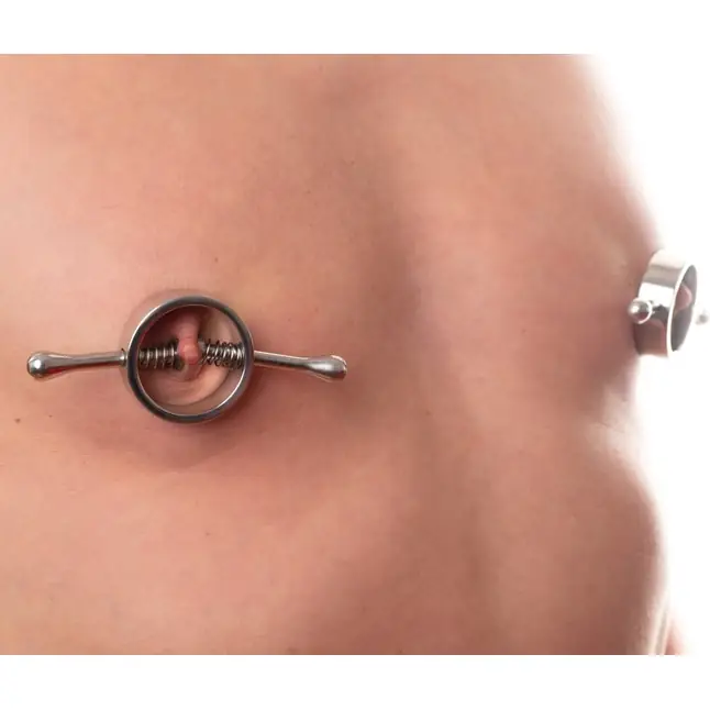 Зажимы на соски на пружинах Nipple Clamps - Fetish Collection. Фотография 5.