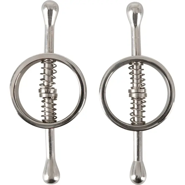 Зажимы на соски на пружинах Nipple Clamps - Fetish Collection