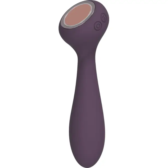 Фиолетовый вибратор с функцией нагрева PANACEA - 17,4 см - Royal Fantasies