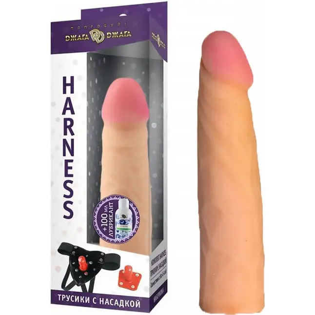 Трусики Harness с реалистичной насадкой-фаллосом №66 - 18,5 см - 390X-XX - Трусики в комплекте с насадкой харнесс