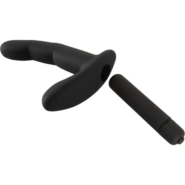 Черный вибромассажер простаты Naughty Finger Prostate Vibe - 13,8 см - You2Toys. Фотография 4.