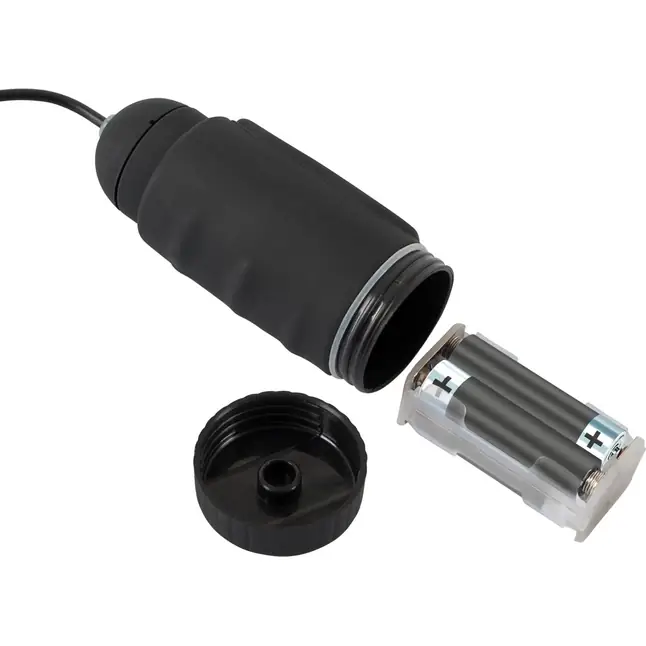 Черная анальная вибропробка с вращением Butt Plug - 13,6 см - You2Toys. Фотография 6.