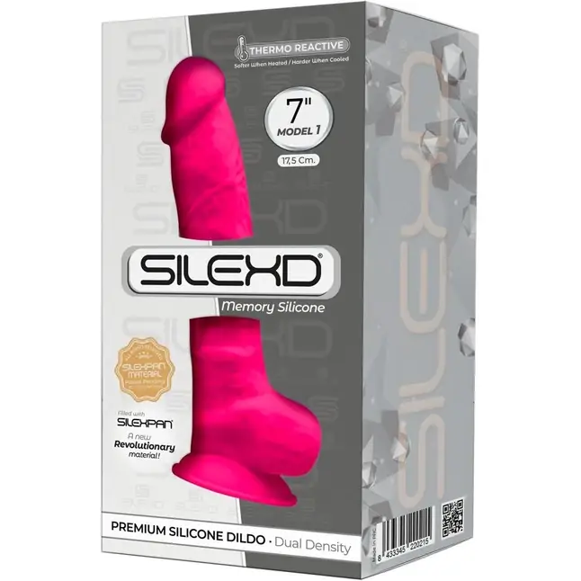 Розовый фаллоимитатор SILEXD Model 1 7’’ - 17,5 см - SILEXD. Фотография 2.