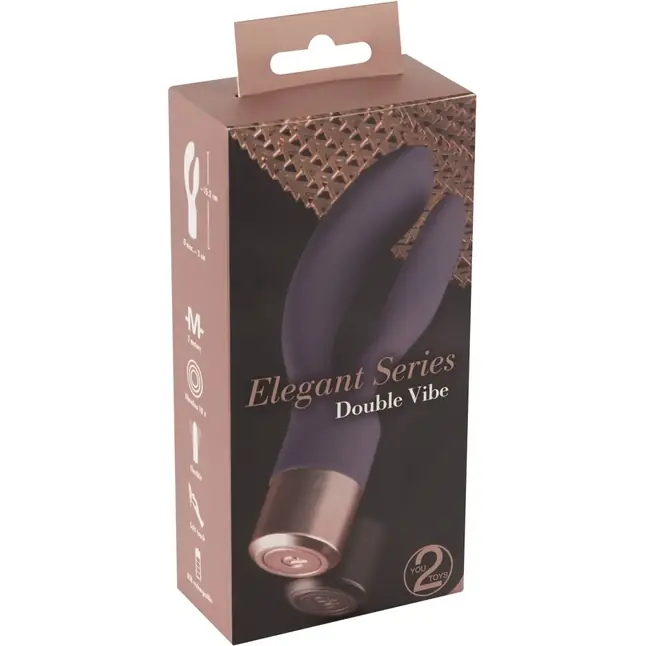 Фиолетовый вибратор-кролик Elegant Rabbit - 15,2 см - You2Toys. Фотография 8.