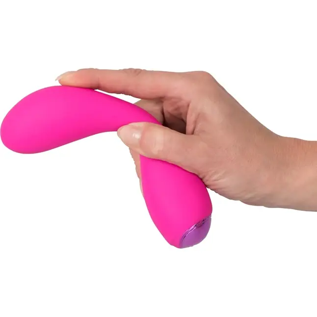 Розовый силиконовый вибратор G-Punkt-Vibrator - 16,7 см - Sweet Smile. Фотография 5.