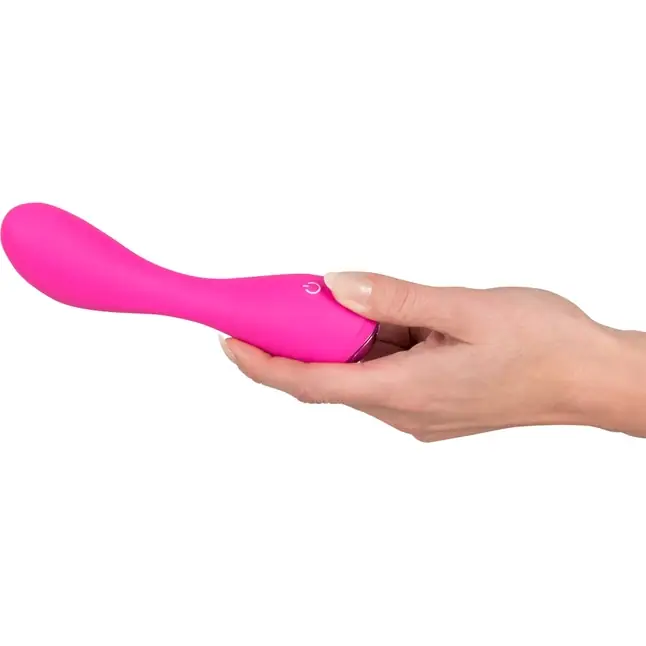 Розовый силиконовый вибратор G-Punkt-Vibrator - 16,7 см - Sweet Smile. Фотография 6.