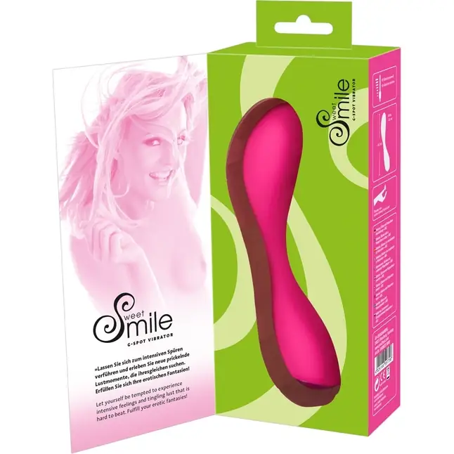 Розовый силиконовый вибратор G-Punkt-Vibrator - 16,7 см - Sweet Smile. Фотография 8.