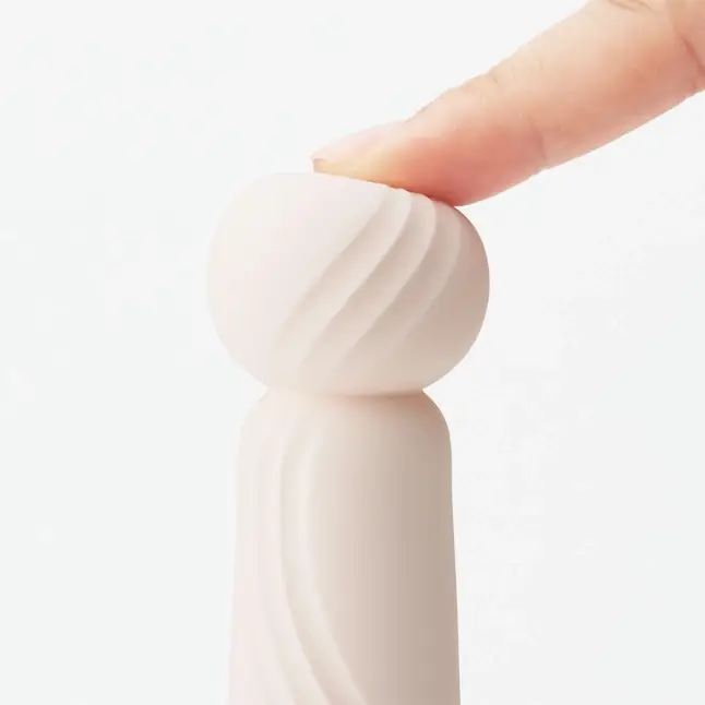 Нежно-розовый вибратор с шаровидной мягкой головкой IROHA Rin Sango - 16 см - IROHA Vibrators. Фотография 2.