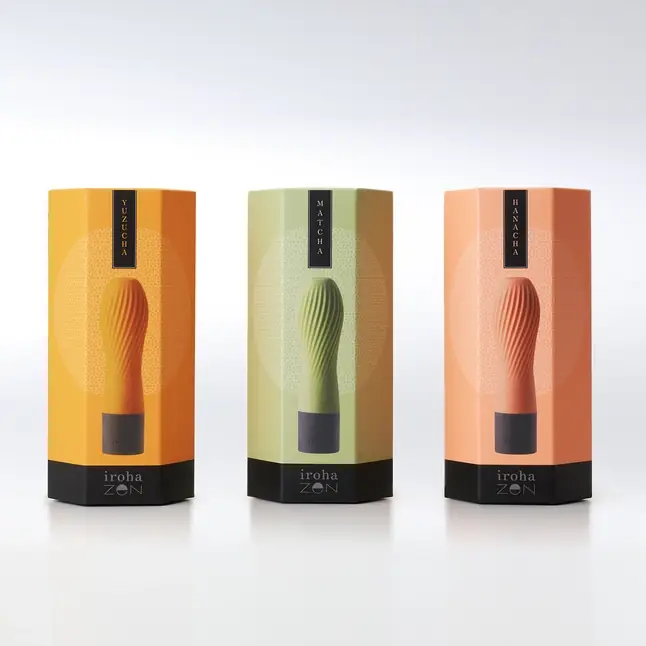 Оранжевый рифленый мини-вибратор IROHA ZEN YUZUCHA - 12,7 см - IROHA Vibrators. Фотография 7.