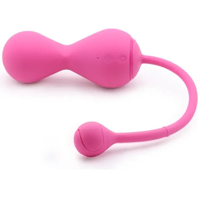 Подарочный набор: розовый тренажер Кегеля MAGIC KEGEL MASTER 2 и фиолетовые менструальные чаши. Фотография 2.