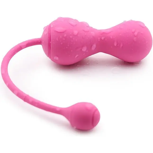 Подарочный набор: розовый тренажер Кегеля MAGIC KEGEL MASTER 2 и фиолетовые менструальные чаши. Фотография 4.