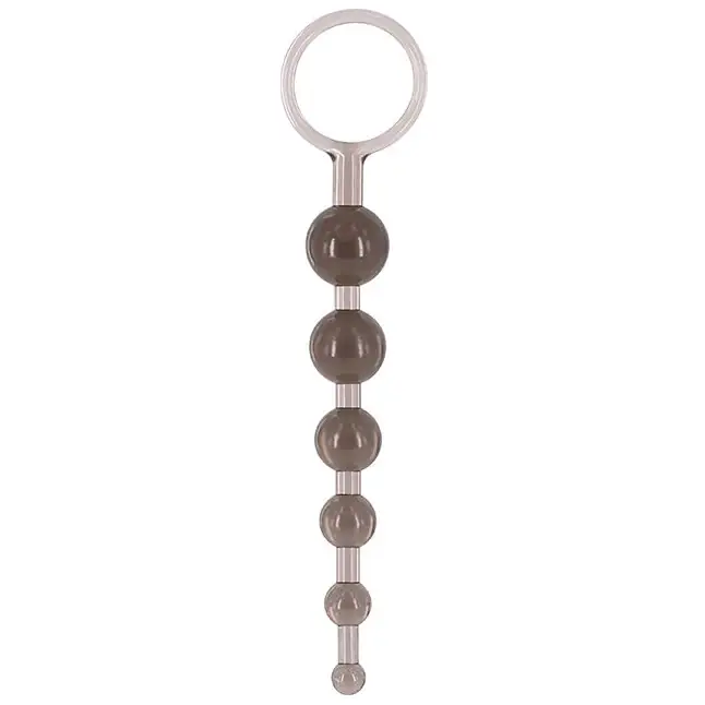 Дымчатая анальная цепочка DRAGONZ TALE ANAL - 20 см