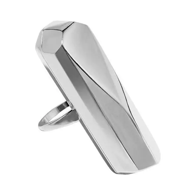 Серебристое кольцо-вибратор Palma Silver Size 6