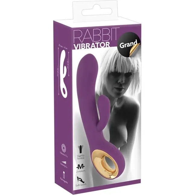 Фиолетовый вибростимулятор-кролик Rabbit Grand - 23,8 см - You2Toys. Фотография 8.