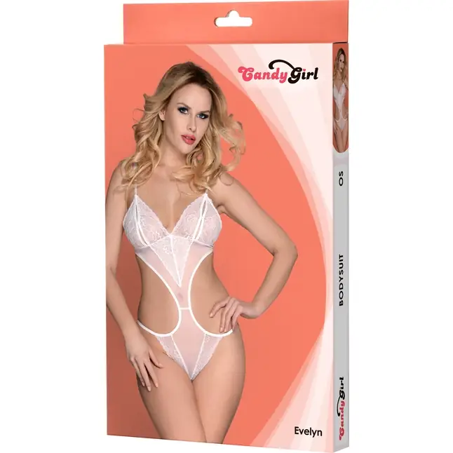 Эффектное боди-монокини Evelyn с кружевными элементами. Фотография 3.