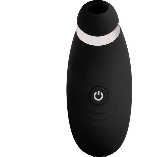 Черный вакуумный стимулятор So Divine Irresistible Clitoral Suction. Фотография 4.