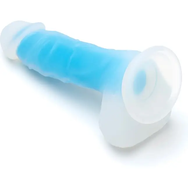 Голубой фаллоимитатор-реалистик So Divine Blue Mamba Dildo - 19 см. Фотография 3.