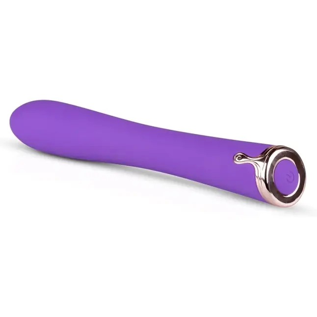 Фиолетовый вибратор The Duchess Thumping Vibrator - 20 см - Royals. Фотография 3.